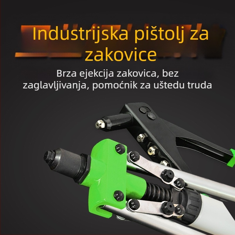 Ručni rivet pištolj za strojarstvo, industrijske klase, titanij legura, uštedu snage