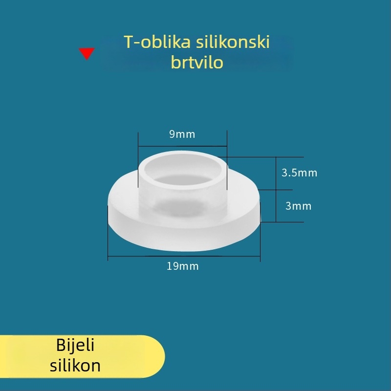 Brtvna podloška za ulaz vode i tuš crijev — silikon i nitrilna guma, Water in Heaven, moderni minimalistički stil