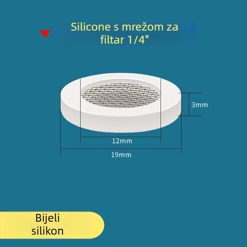 Brtvna podloška za ulaz vode i tuš crijev — silikon i nitrilna guma, Water in Heaven, moderni minimalistički stil