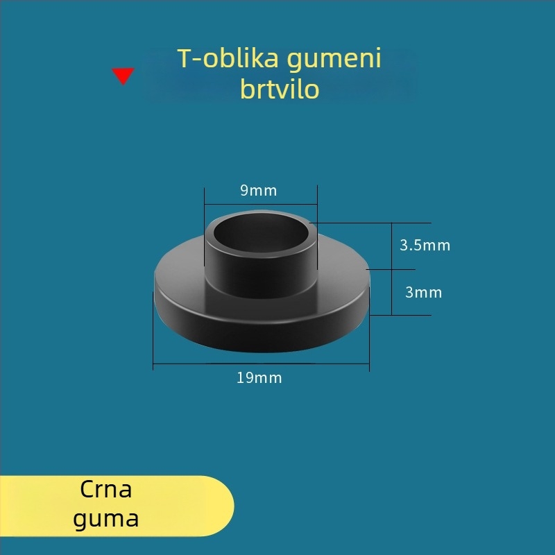 Brtvna podloška za ulaz vode i tuš crijev — silikon i nitrilna guma, Water in Heaven, moderni minimalistički stil