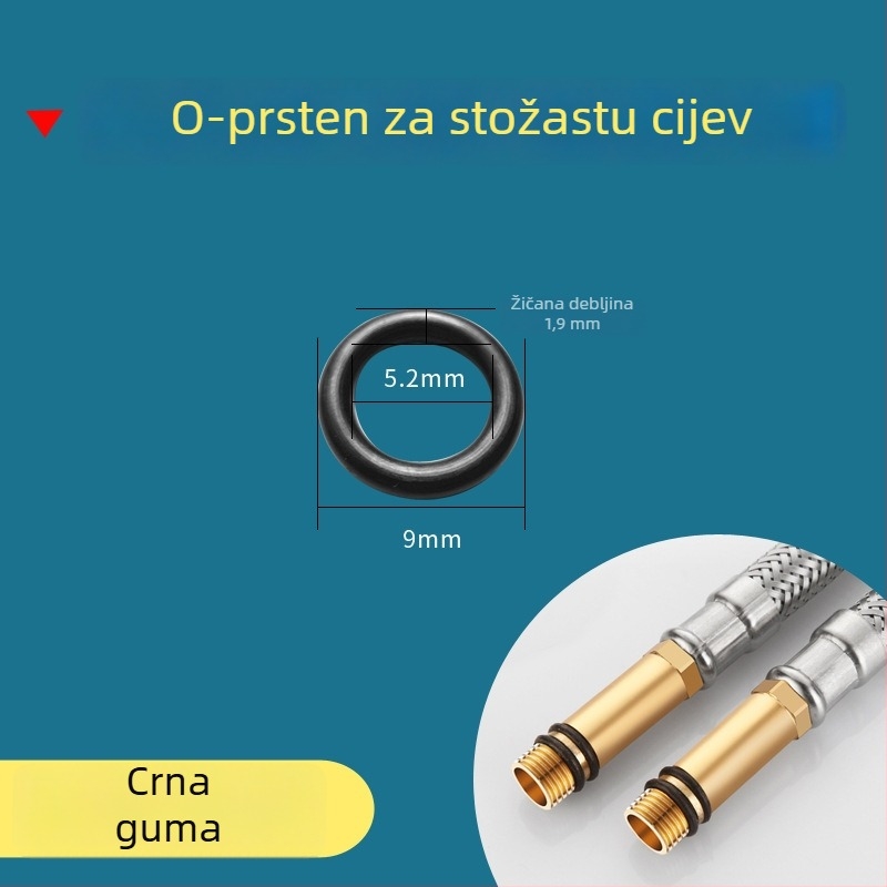 Brtvna podloška za ulaz vode i tuš crijev — silikon i nitrilna guma, Water in Heaven, moderni minimalistički stil