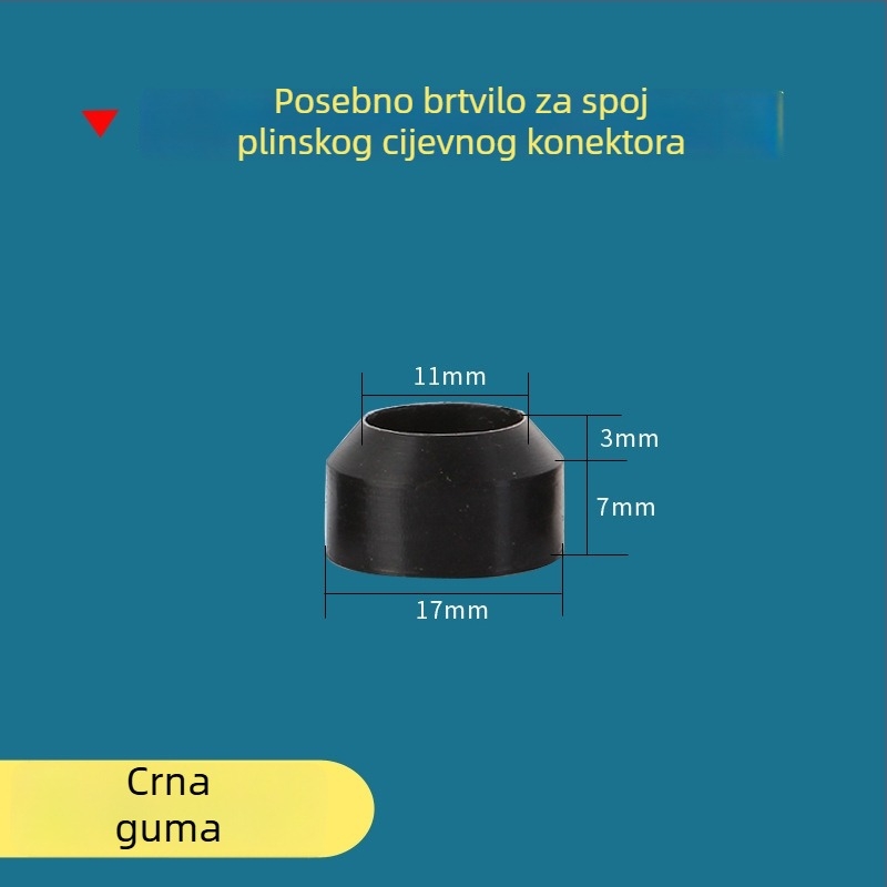 Brtvna podloška za ulaz vode i tuš crijev — silikon i nitrilna guma, Water in Heaven, moderni minimalistički stil