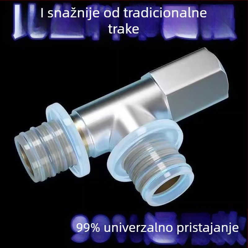 Plastični kutni ventil s brtvom za vodu — moderni minimalistički stil