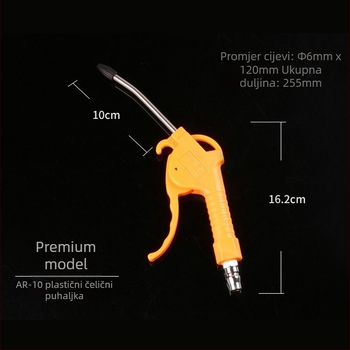 Sanyu AR-10 pneumatski pištolj za izduvavanje prašine, visokotlačno čišćenje prašine, piston od plastike-čelika, 0,15 kg