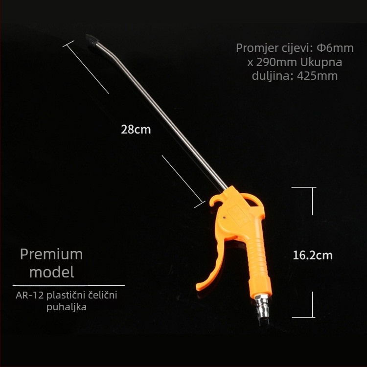 Sanyu AR-10 pneumatski pištolj za izduvavanje prašine, visokotlačno čišćenje prašine, piston od plastike-čelika, 0,15 kg