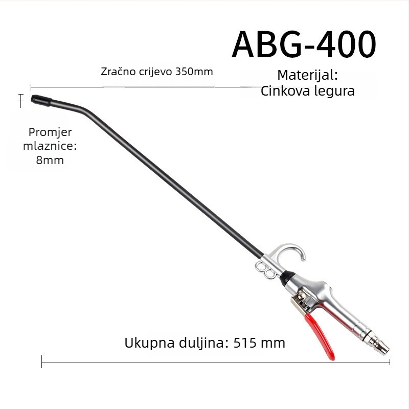 Sanyu AR-10 pneumatski pištolj za izduvavanje prašine, visokotlačno čišćenje prašine, piston od plastike-čelika, 0,15 kg