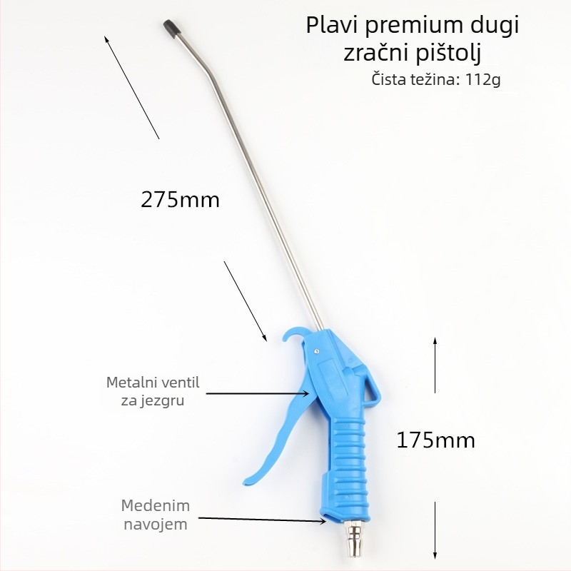 Sanyu AR-10 pneumatski pištolj za izduvavanje prašine, visokotlačno čišćenje prašine, piston od plastike-čelika, 0,15 kg