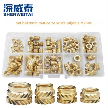 Set mesinganih umetnih matica, navoji M2–M6, GB809 standard, standardna čvrstoća
