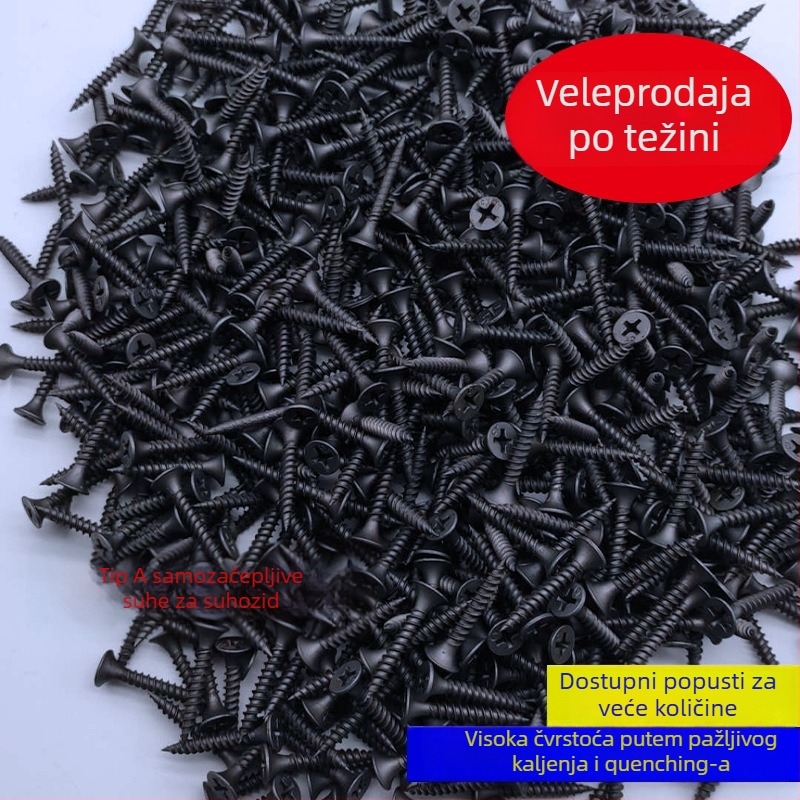 Snowteng samorezne vijčane za suhozid, s utisnutom glavom, fosfatni premaz, čelik 1022, GB14210