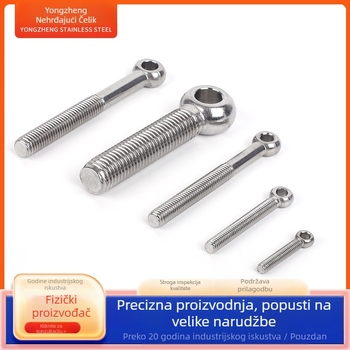 304 nehrđajući čelik spojni vijak s otvorom, okrugla glava, Gb798 standard