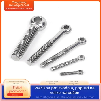 304 nehrđajući čelik spojni vijak s otvorom, okrugla glava, Gb798 standard