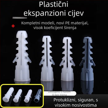 BK plastična ekspanzijska cijev, PE materijal, standard Plastic expansion pipe