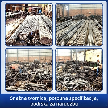 Sidreni vijci za čelične konstrukcije – ugrađeni dijelovi, GB799, Q235 čelična, završna obrada: prirodna boja