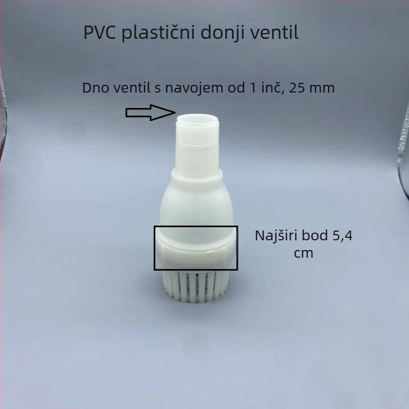 Pumpa za vodu s automatskim usisavanjem, donjim ventilom, plastičnim povratnim ventilem i filtrirajućom mrežom