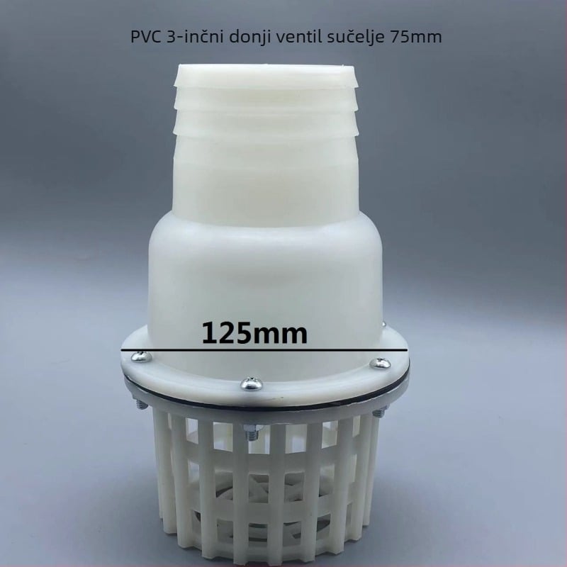 Pumpa za vodu s automatskim usisavanjem, donjim ventilom, plastičnim povratnim ventilem i filtrirajućom mrežom