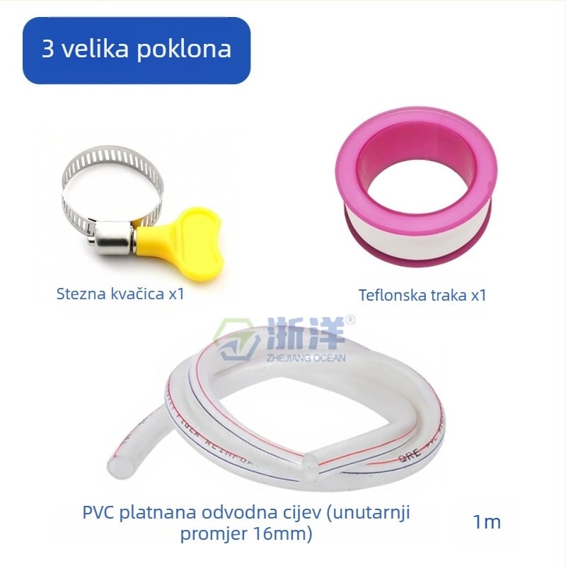 Ispušni ventil za podno grijanje, bakar, niklano premazan, spiralni priključak, za vodu