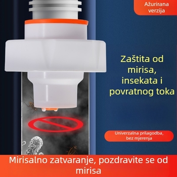 Cjevni čep za miris – brtvni prsten za podni odvod i kuhinjski sudoper, protuvratna klapna, ABS, Mi Xiaoxiao