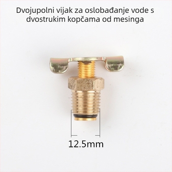 Bezoslani odvodi zraka kompresor – vijak ventil, bakreno kućište, ručno upravljanje, jednosmjeran protok, leptir ventil, brzi ispušni ventil