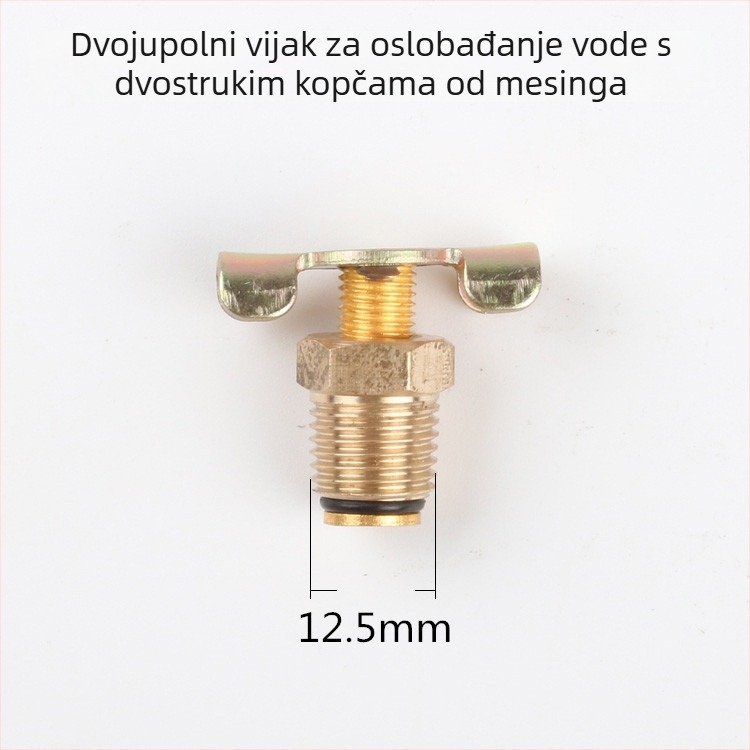 Bezoslani odvodi zraka kompresor – vijak ventil, bakreno kućište, ručno upravljanje, jednosmjeran protok, leptir ventil, brzi ispušni ventil