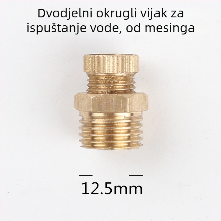 Bezoslani odvodi zraka kompresor – vijak ventil, bakreno kućište, ručno upravljanje, jednosmjeran protok, leptir ventil, brzi ispušni ventil