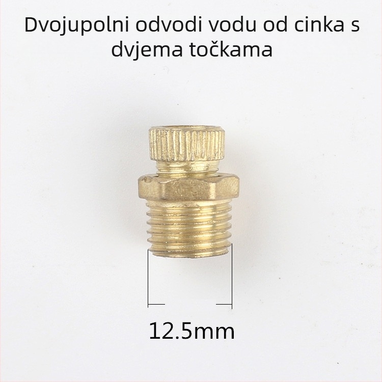 Bezoslani odvodi zraka kompresor – vijak ventil, bakreno kućište, ručno upravljanje, jednosmjeran protok, leptir ventil, brzi ispušni ventil