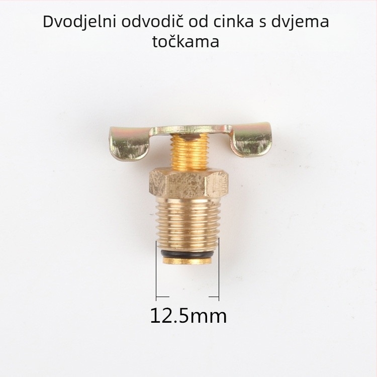 Bezoslani odvodi zraka kompresor – vijak ventil, bakreno kućište, ručno upravljanje, jednosmjeran protok, leptir ventil, brzi ispušni ventil