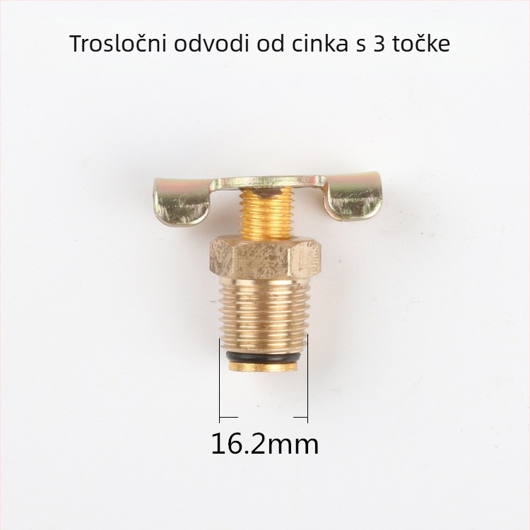 Bezoslani odvodi zraka kompresor – vijak ventil, bakreno kućište, ručno upravljanje, jednosmjeran protok, leptir ventil, brzi ispušni ventil