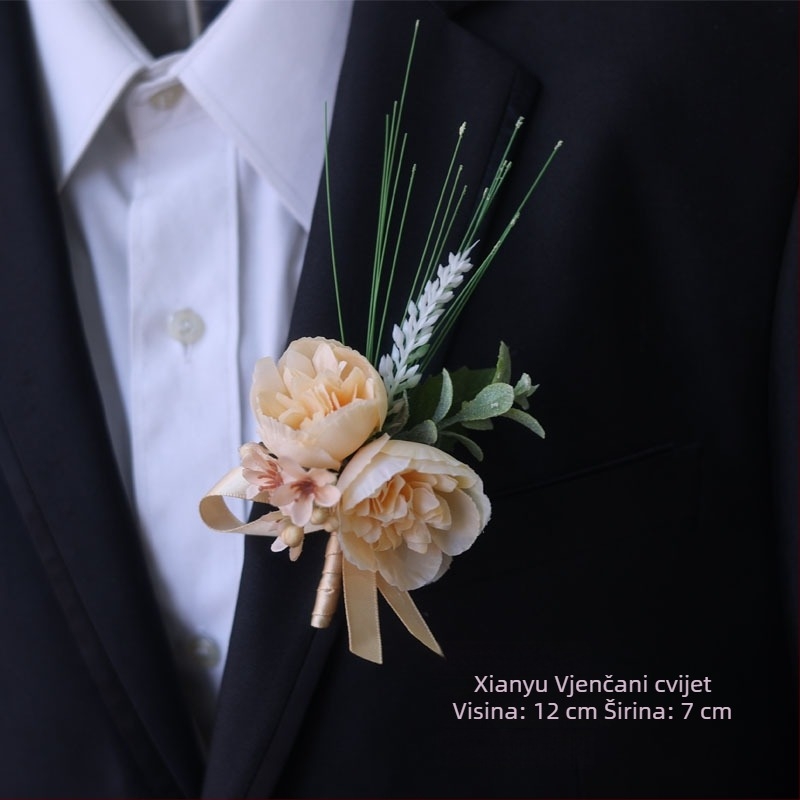 Cvijet za zapešće s perlama, šumski stil