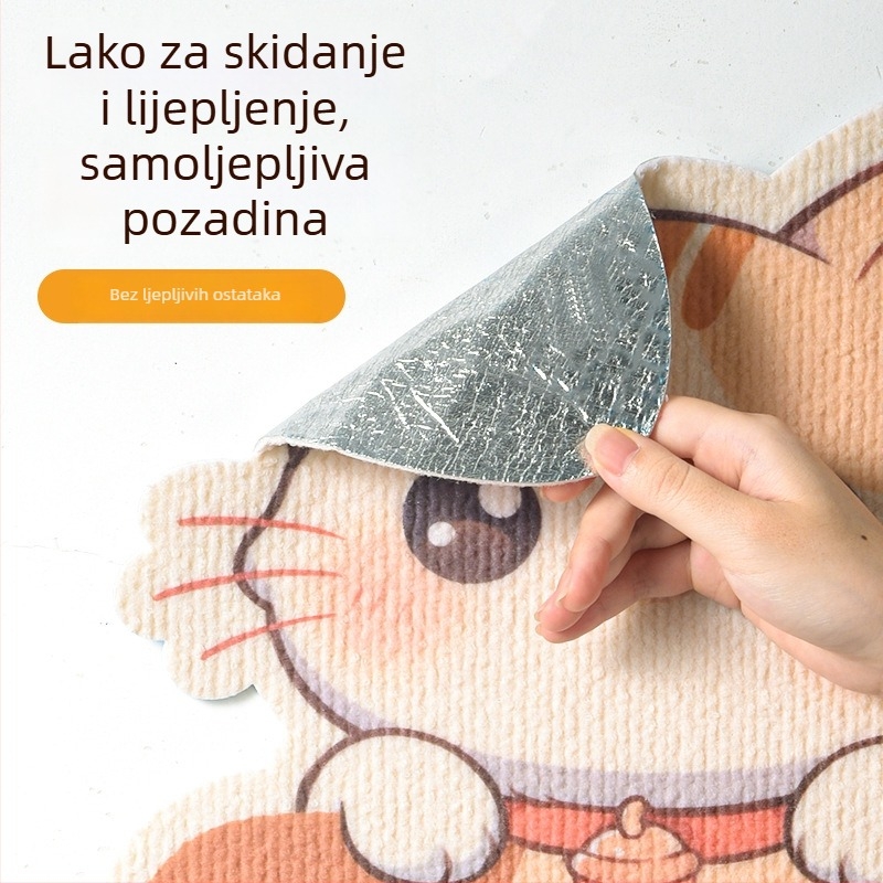 PVC ploča za grebanje mačaka, vertikalno montirana na zid, može se rezati, karikatura stil, brend Xinfeng Star