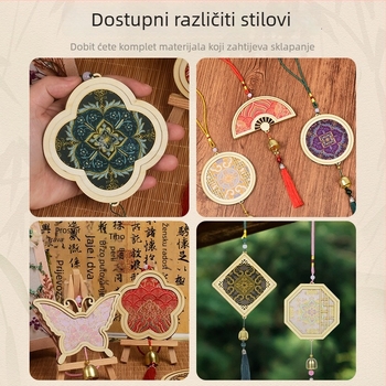 Drveni privjesak Mokoko — etnički, kineski, novi kineski, drevni stil; Šifra 03