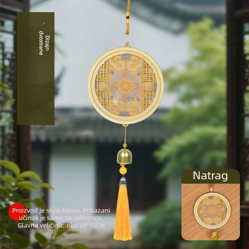 Drveni privjesak Mokoko — etnički, kineski, novi kineski, drevni stil; Šifra 03