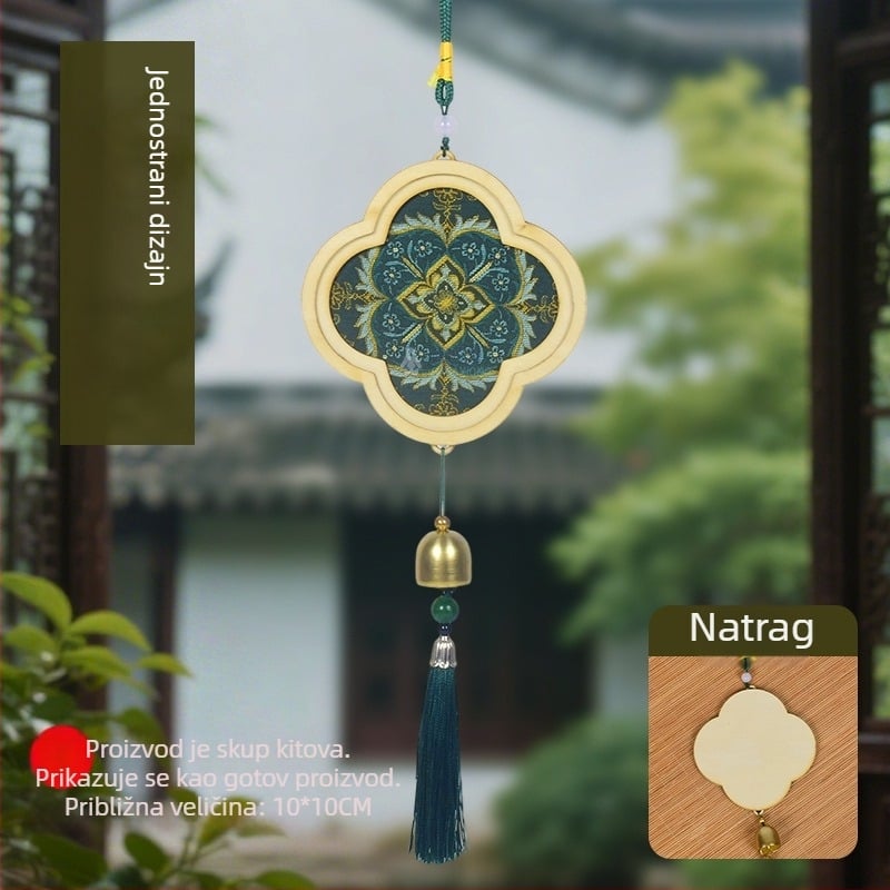 Drveni privjesak Mokoko — etnički, kineski, novi kineski, drevni stil; Šifra 03