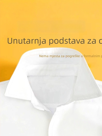 Beicai školska košulja za dječake, dugi rukav, četvrtasti ovratnik, 100% pamuk, za 8+ godina
