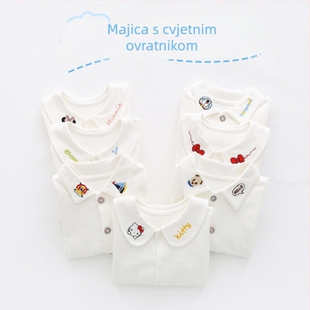 Dječja pletena košulja od 100% pamuka, unisex, dugi rukav, A-kategorija, za sve sezone