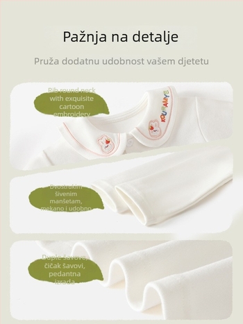 Unisex dječja polo majica s dugim rukavima i ovratnikom tipa lapel, 100% pamuk; pogodna za proljeće, jesen i zimu; uzorci: životinje, crtani likovi, slova, cvijeće