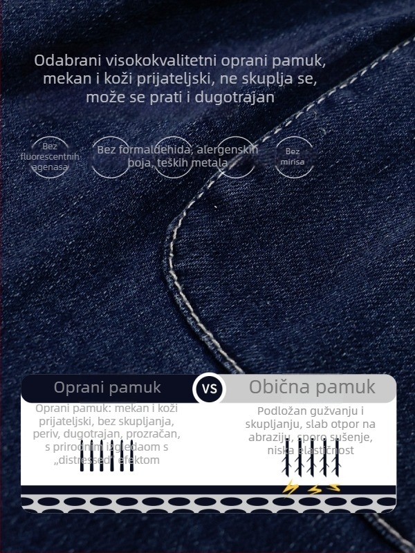 Dječje traperice - Jesen 2025, mekane i prozračne pamuk, široke nogavice, srednje visoki pojas, za djecu 3–8 godina