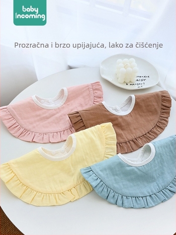 Princeza baveta za novorođenče – vodootporna, otporna na mrlje, 95% pamuk, unisex