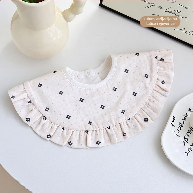 Princeza baveta za novorođenče – vodootporna, otporna na mrlje, 95% pamuk, unisex