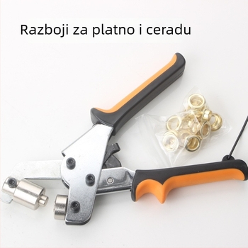 Set kliješta za očice i kopče za platnene cerade – rupe 6/10 mm, čelik 45#, 0,51 kg, Sky Tiger
