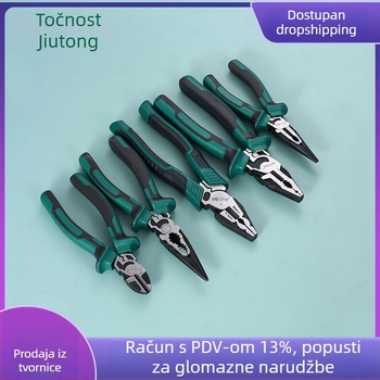 Tiger električne kliješta s pomičnim čeljustima, višenamjenska, od visokougljičnoga čelika