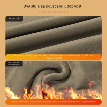 Pamučni pulover s kružnim izrezom, dugih rukava, slobodan kroj, težina 320 g