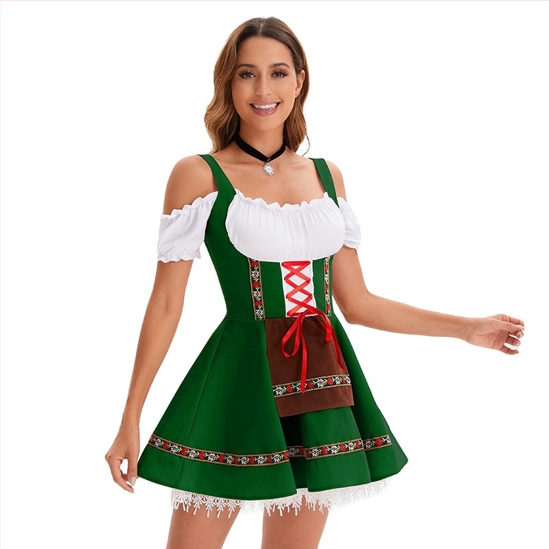 Haljina za djevojku pivo za Halloween zabavu – cosplay kostim za pozornicu, mješavina kemijskih vlakana, 60% poliestera, 10% polietilena, ženski, proljeće 2025