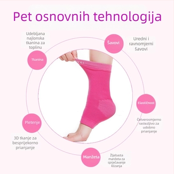 Zaštita gležnja od najlona, topla, pogodna za jogu, fitness i ples