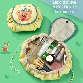 Kozmetička torbica PU, u stilu ručne torbe, višenamjenska za putovanja, sladak crtani dizajn