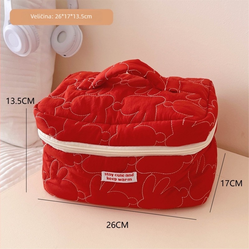 Platnena torbica za pohranu, veliki kapacitet, gradski minimalistički stil, uzorak s slovima