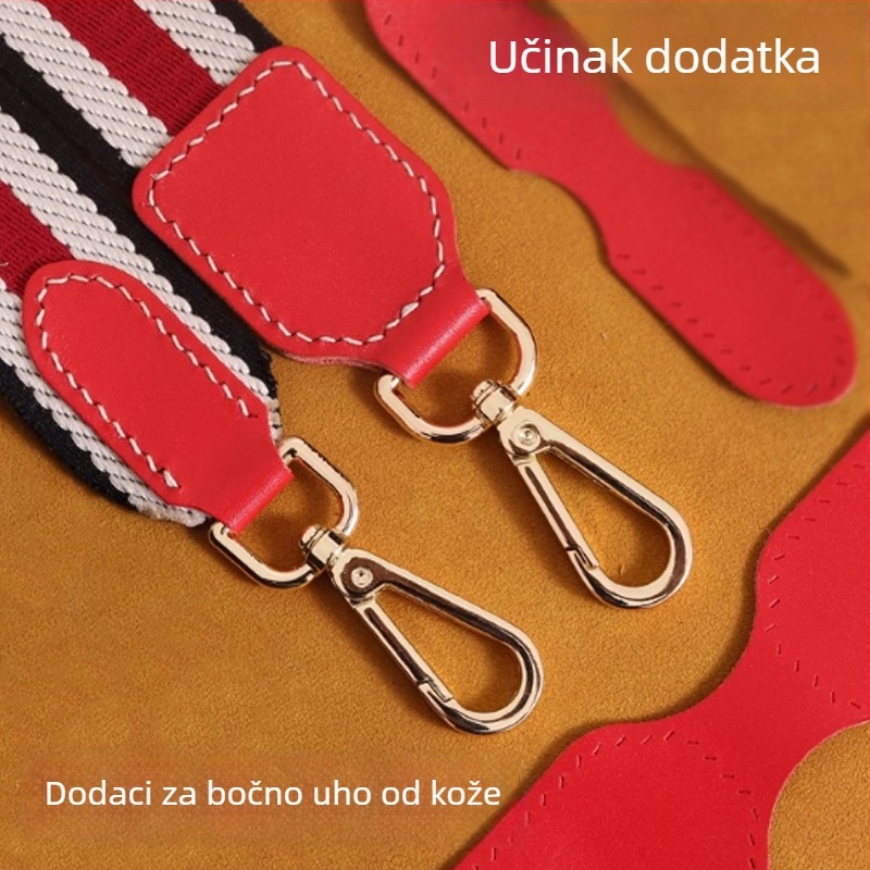 Yiyaxuan Kožni dodaci za torbu – prirodna koža, dvostruka goveđa koža, prilagodljiv, jednobojni