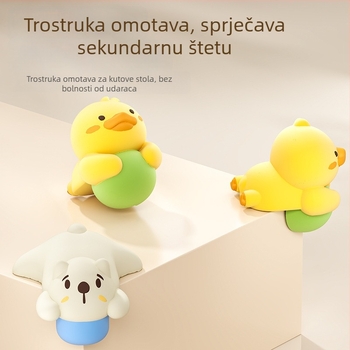 Zaštita kutova protiv udaranja za dječje stolove i krevete - mekani PVC s akrilnim ljepilom, paket 200 kom.