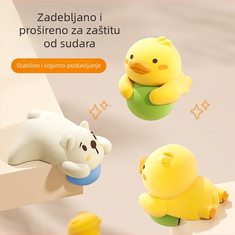 Zaštita kutova protiv udaranja za dječje stolove i krevete - mekani PVC s akrilnim ljepilom, paket 200 kom.