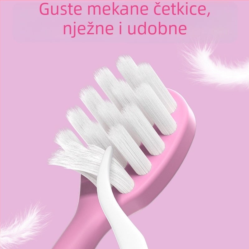 Ručna dječja četkica za zube s mekim vlaknima (paket od šest; model CKT25-9-1; Brush mibala; za djecu)