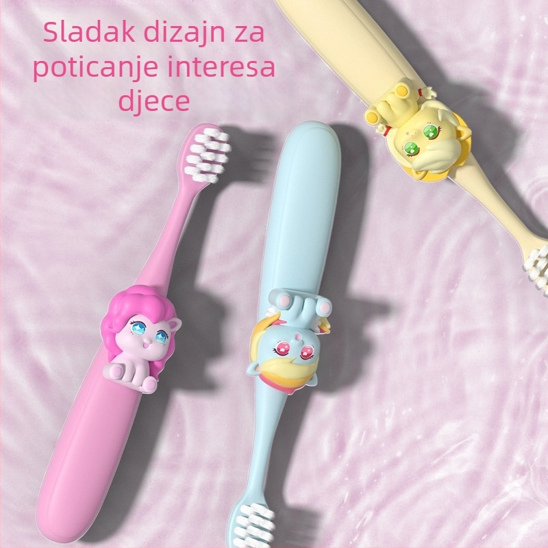 Ručna dječja četkica za zube s mekim vlaknima (paket od šest; model CKT25-9-1; Brush mibala; za djecu)